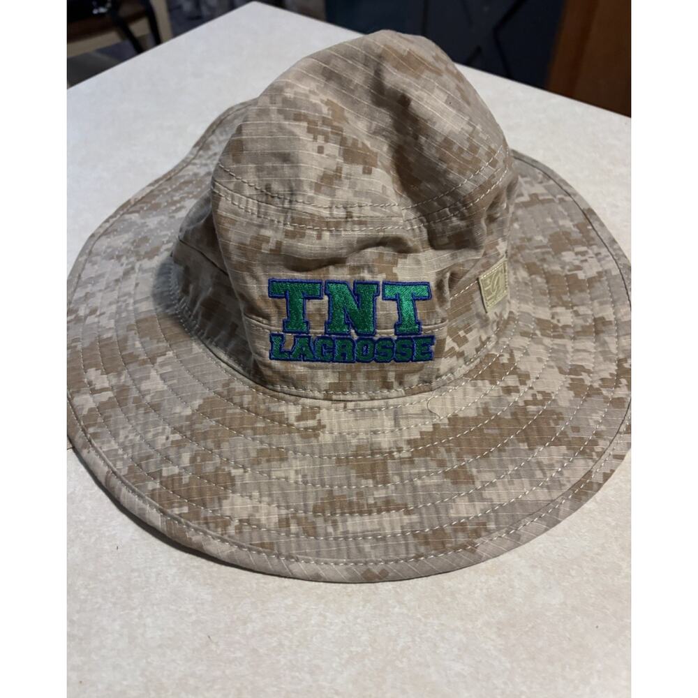 TNT Lacrosse Camo Bucket Hat One Size Digital Camouflage Cotton Boonie Style
